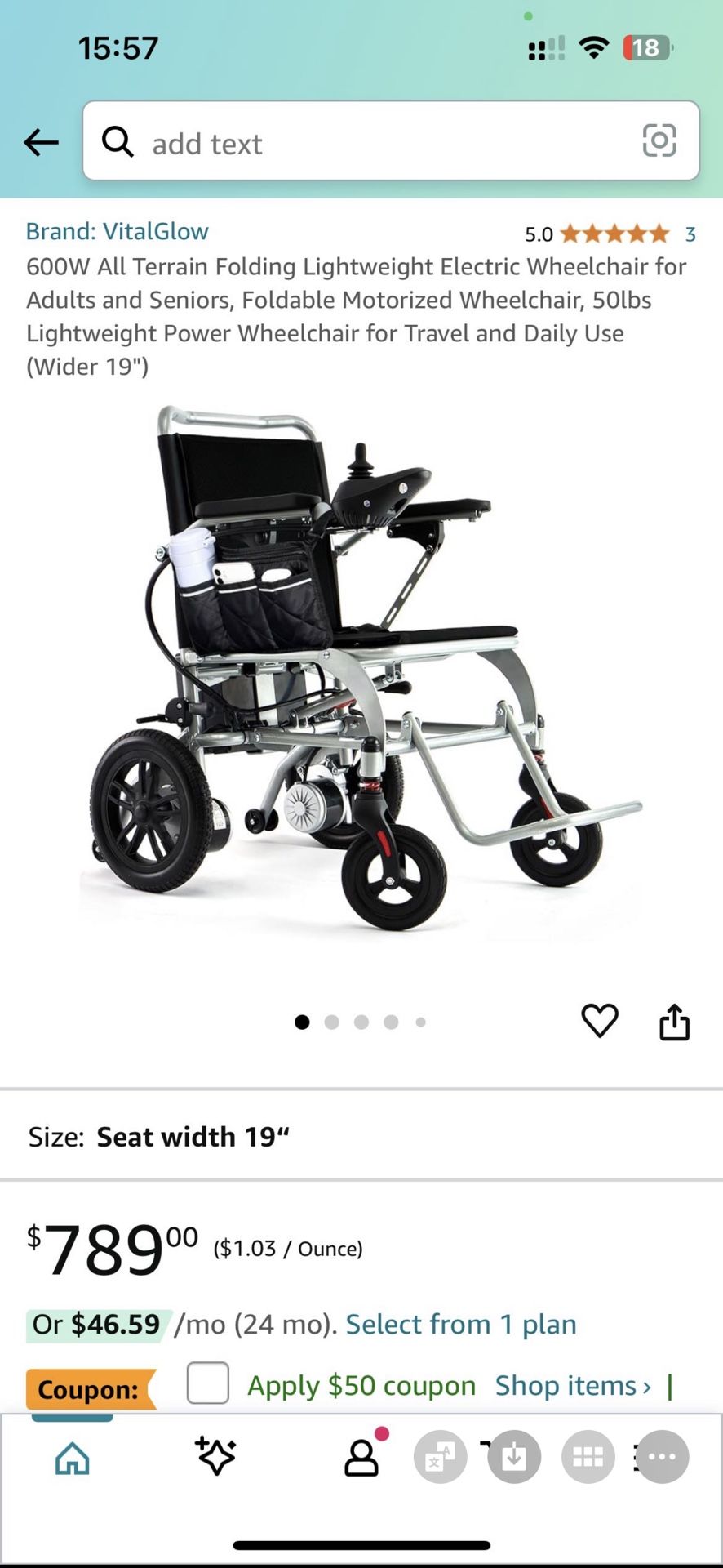 Electric vehicle for the elderly and disabled