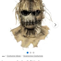 Scarecrow Burlap Mask 
