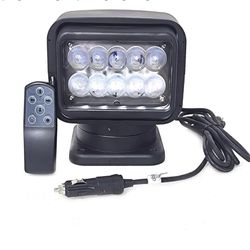 Led Search Light 6 Inch 50W 360 Degrees Rotating Remote Control 9-32V Led Work Light Spot Led Driving Lights Fog Lights Offroad Lights Hunting SUV ATV