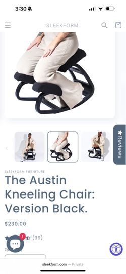 Sleekform Austin Kneeling Chair Black