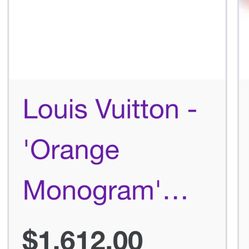 Orange Louis Vutton Monograms 