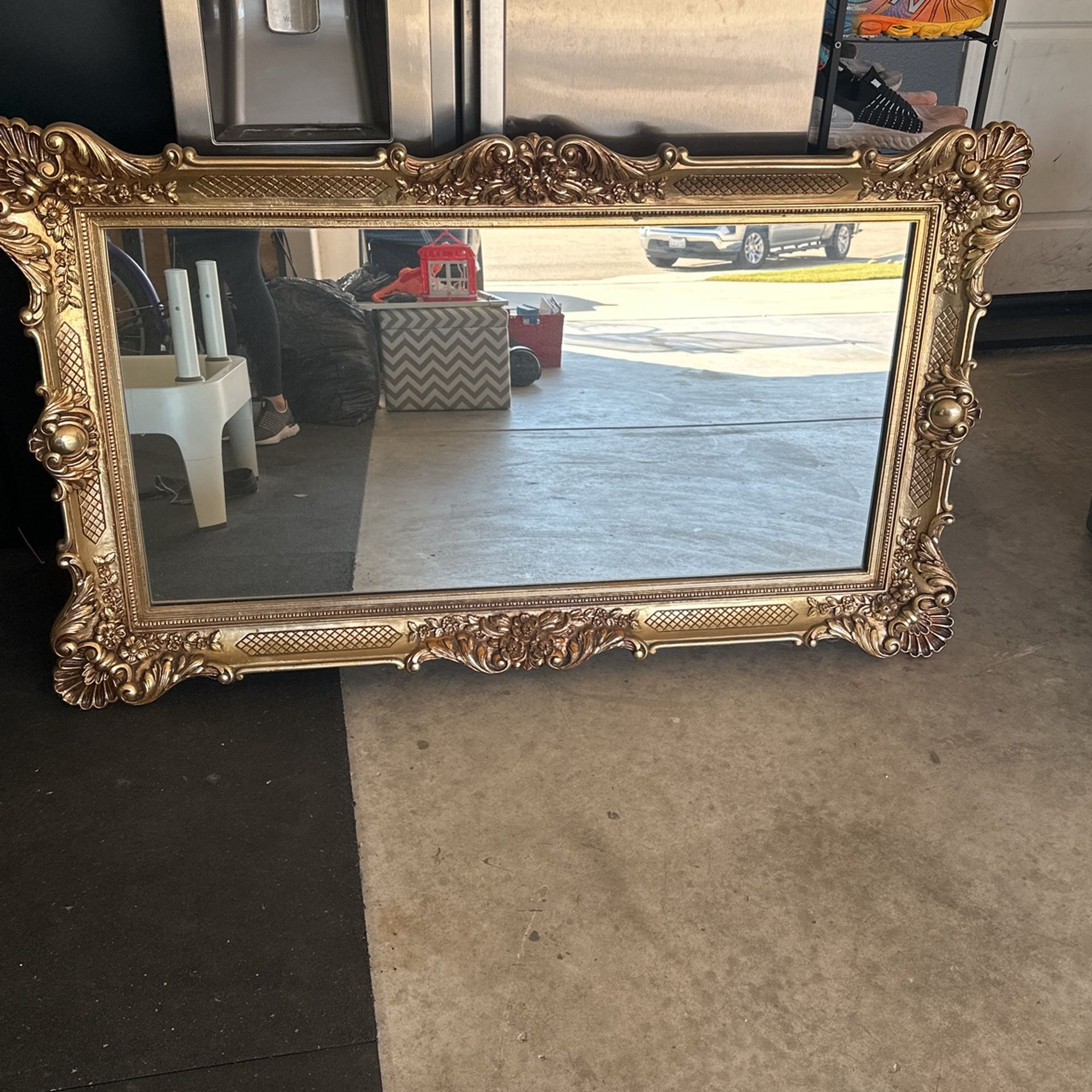 Vintage Gold Framed Mirror