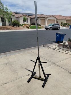 7ft Olympic bar and plate holder