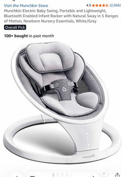 Munchkin Electric Baby Swing White/Grey