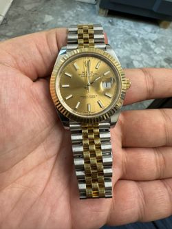 Rolex DateJust 41mm Watch Two Tone 