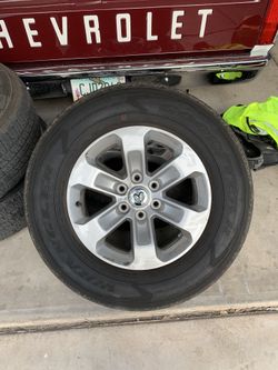 2020 Dodge Ram Oem Rim and tires