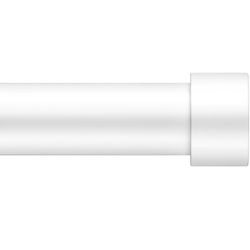 Zeerobee Curtain Rods for Windows 48 to 84, 1 Inch Heavy Duty Drapery Rods with Adjustable Length, Outdoor Modern Curtain Pole with Simple End Caps, 3