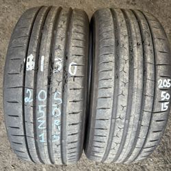 205/50 16 Pair of Tires Brand Continental 