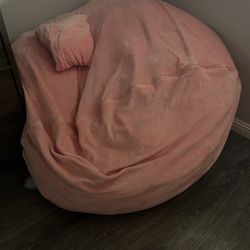 Pink 5ft bean bag