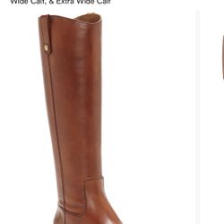 I.N.C. International Concepts®' Fawne riding boots- Cognacg Leather - Size 11 Wide Calf