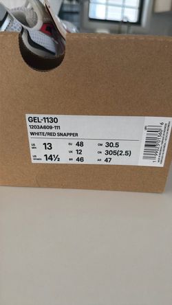 red asics brand new size 13