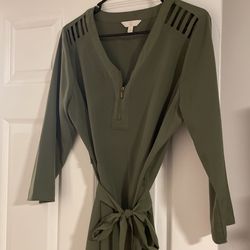 Olive green Dress 