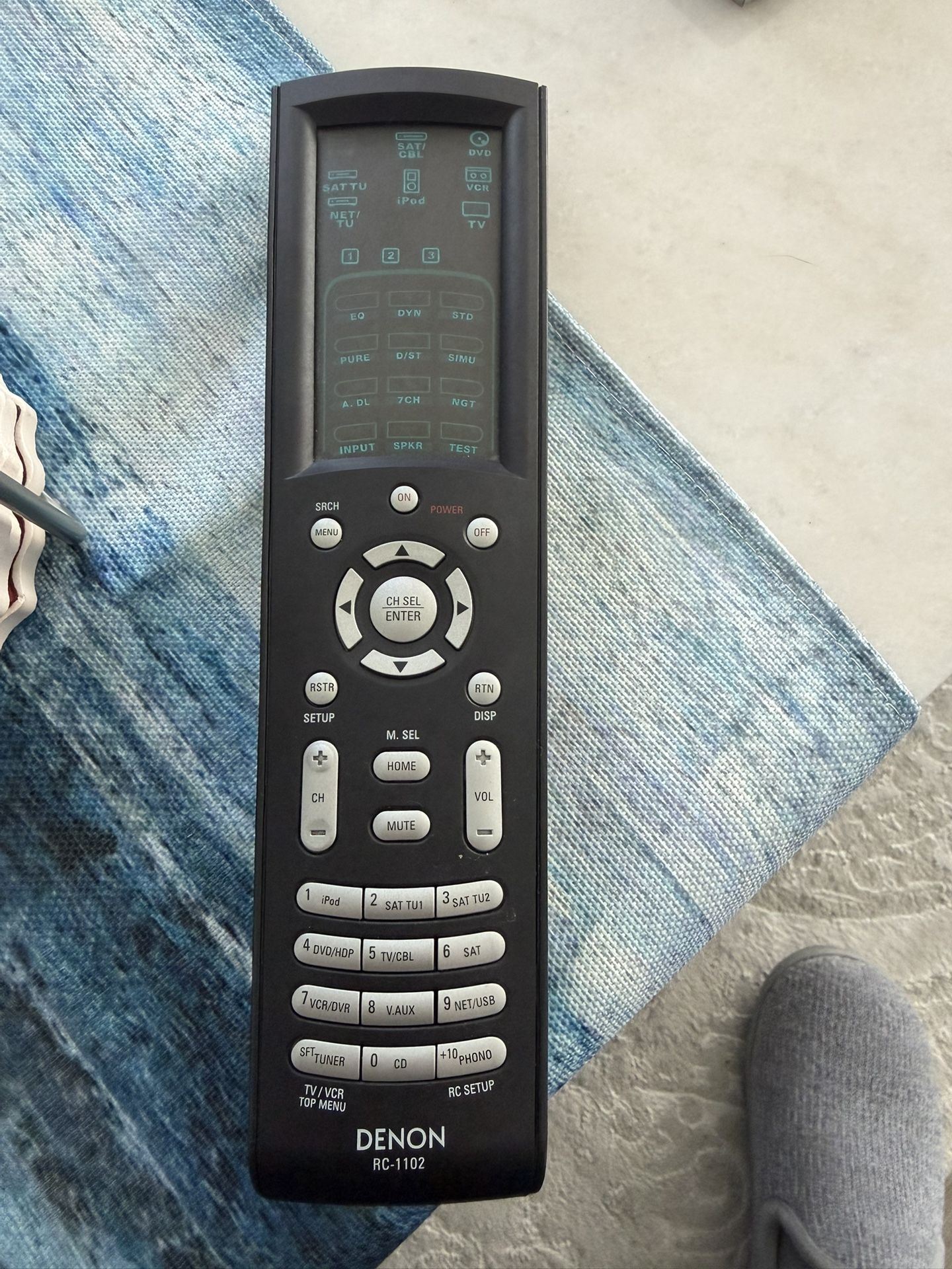 DENON RC-1102 HOME RECEIVER REMOTE CONTROL AVR-2809CI AVR-2(contact info removed)24001D OEM