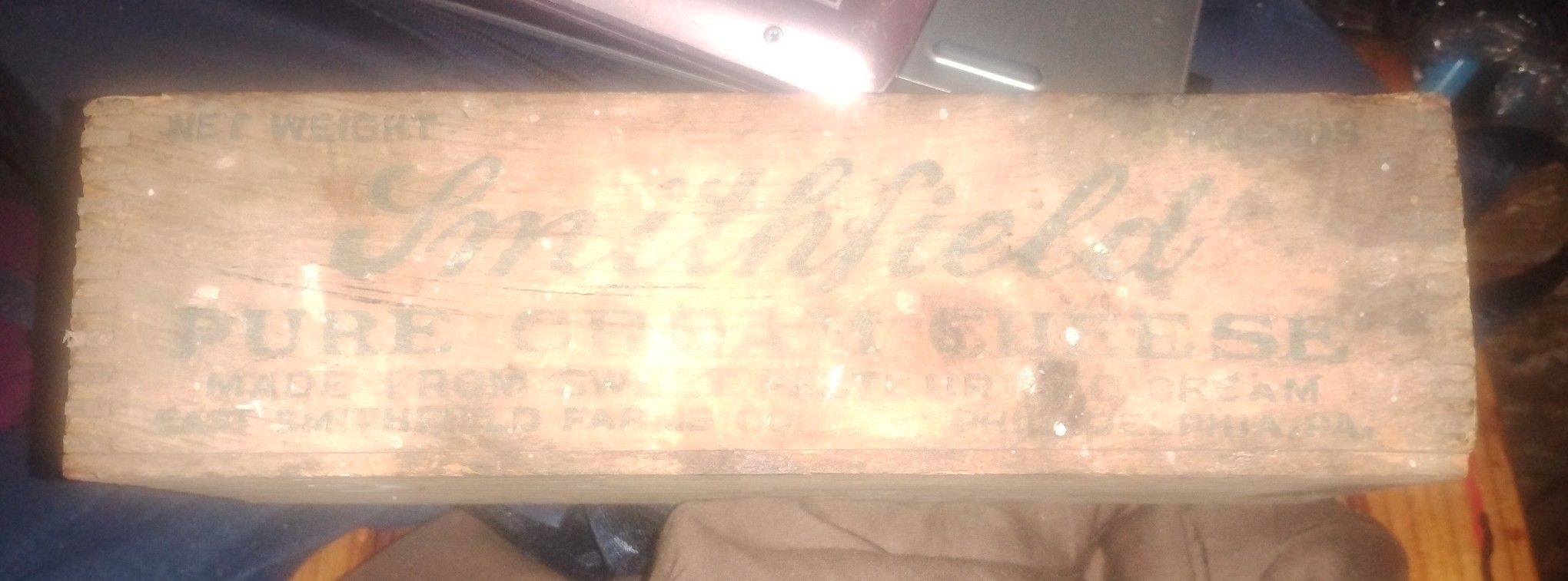 Vintage Smithfield Cream Cheese Box