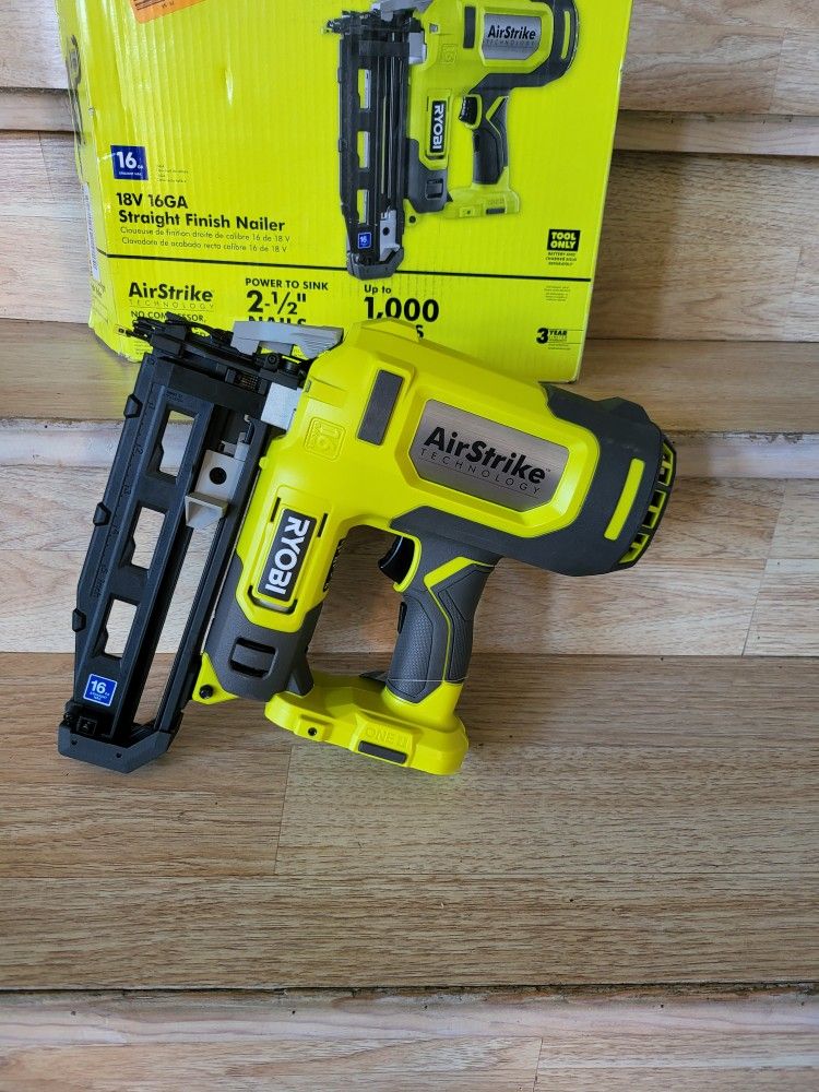 Ryobi ONE+ 18V AirStrike 16-Gauge Cordless Finish Nailer (Tool Only)