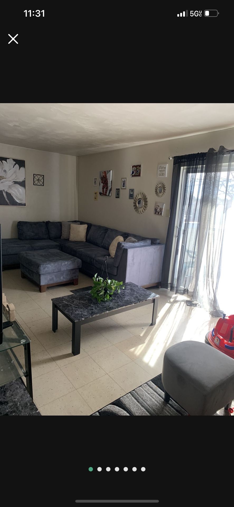 Sectional With Ottoman