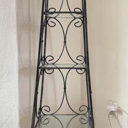 French-style wrought iron 4-tier Shelf