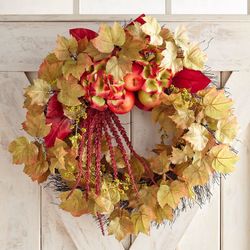 Like new beautiful fall Pier 1 wreath 24”