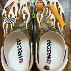 NASCAR Crocs Size 8