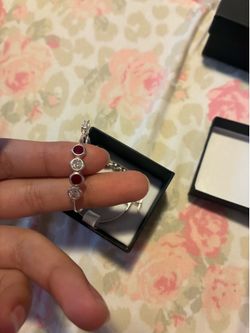 silver earrings