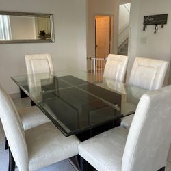 Six-chair Dining Room Set/ Mesas De Comedor