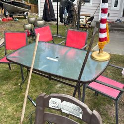 5 Piece Outside Table 