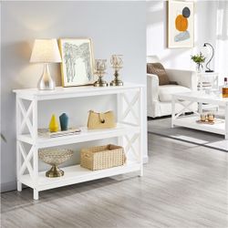 Console Table, Entryway Table, X Design Sofa Table