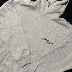 Gray essentials hoodie