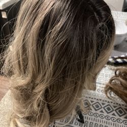Light Blonde W Highlights Women’s Wig