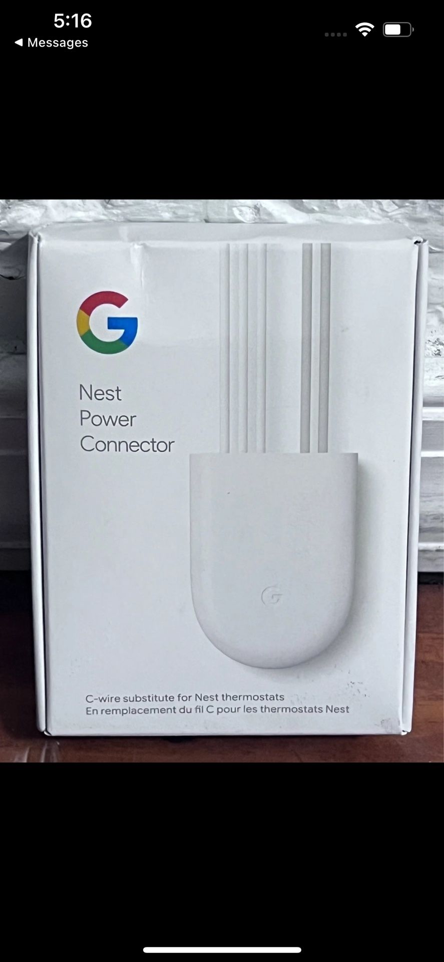 Google Nest Power Connector - C-Wire Substitute - Compatible w/Nest thermostats