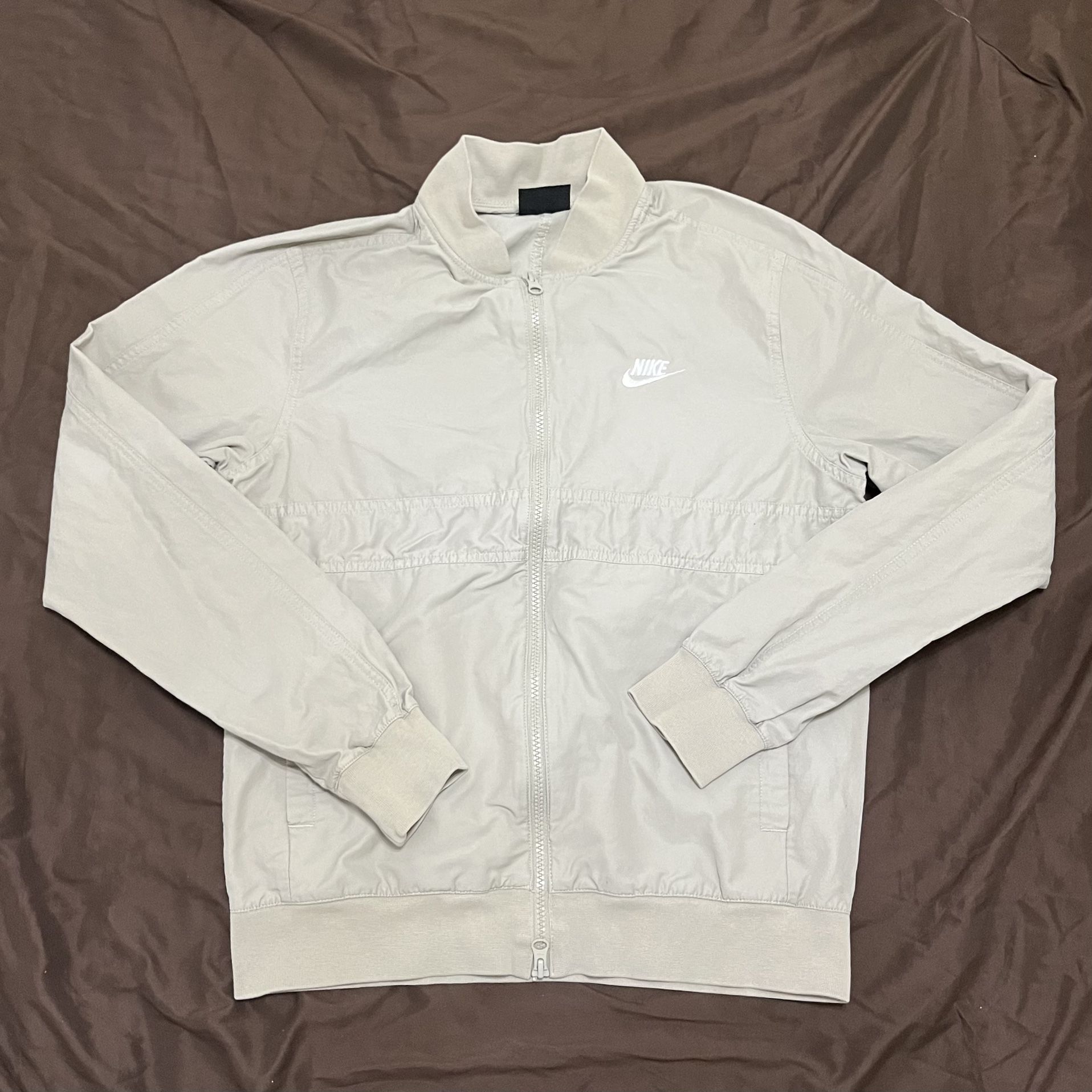 Nike Men's Woven Unlined Bomber Jacket Color Cream/Beige CU4311-230 Size small