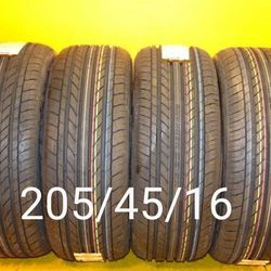 4 New Tires For Sale 205/45/16 We Service Motorcycle Tires