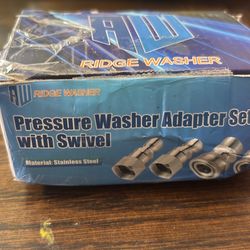 Pressure washer, adapter, set with swivel