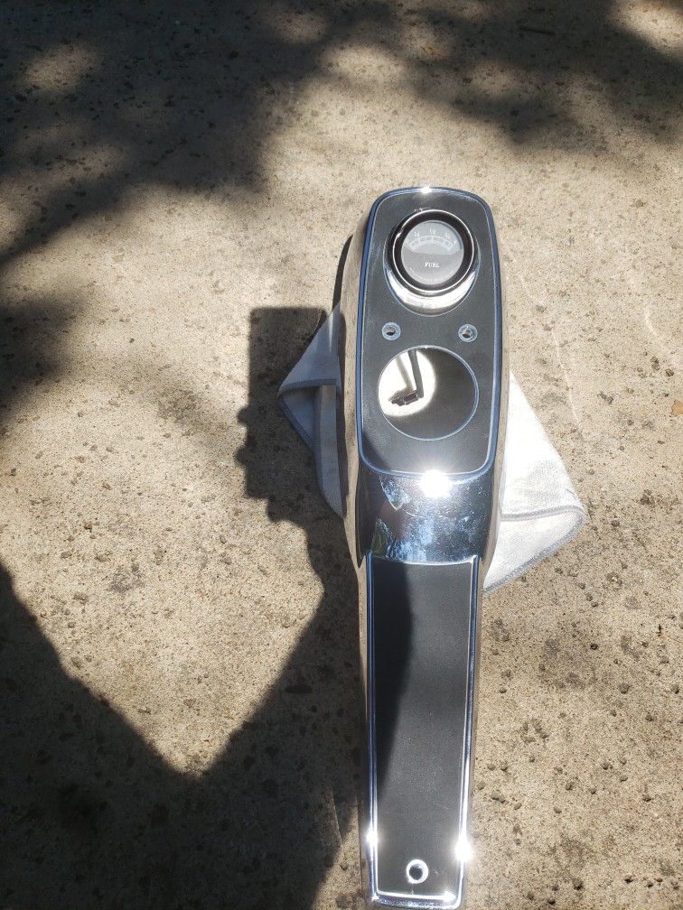 Original Harley Shovelhead FXR Dash Console & Fuel Gage Used Chrome Dash 