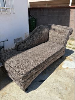 Chaise lounge couch, Leopard/cheetah print