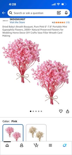 Pink baby breath 2 boxes