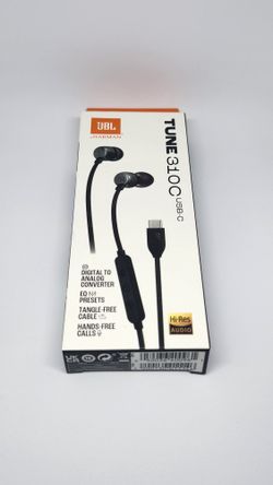 JBL Tune 310C USB Wired In-Ear Headphones - Open Box 