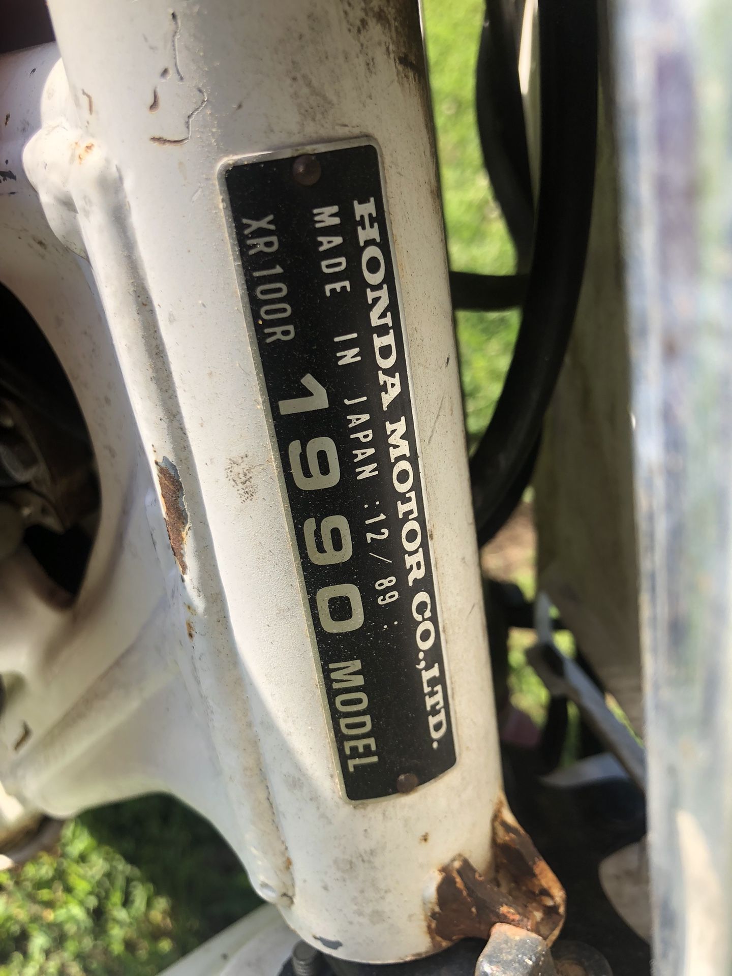 1990 honda xr100