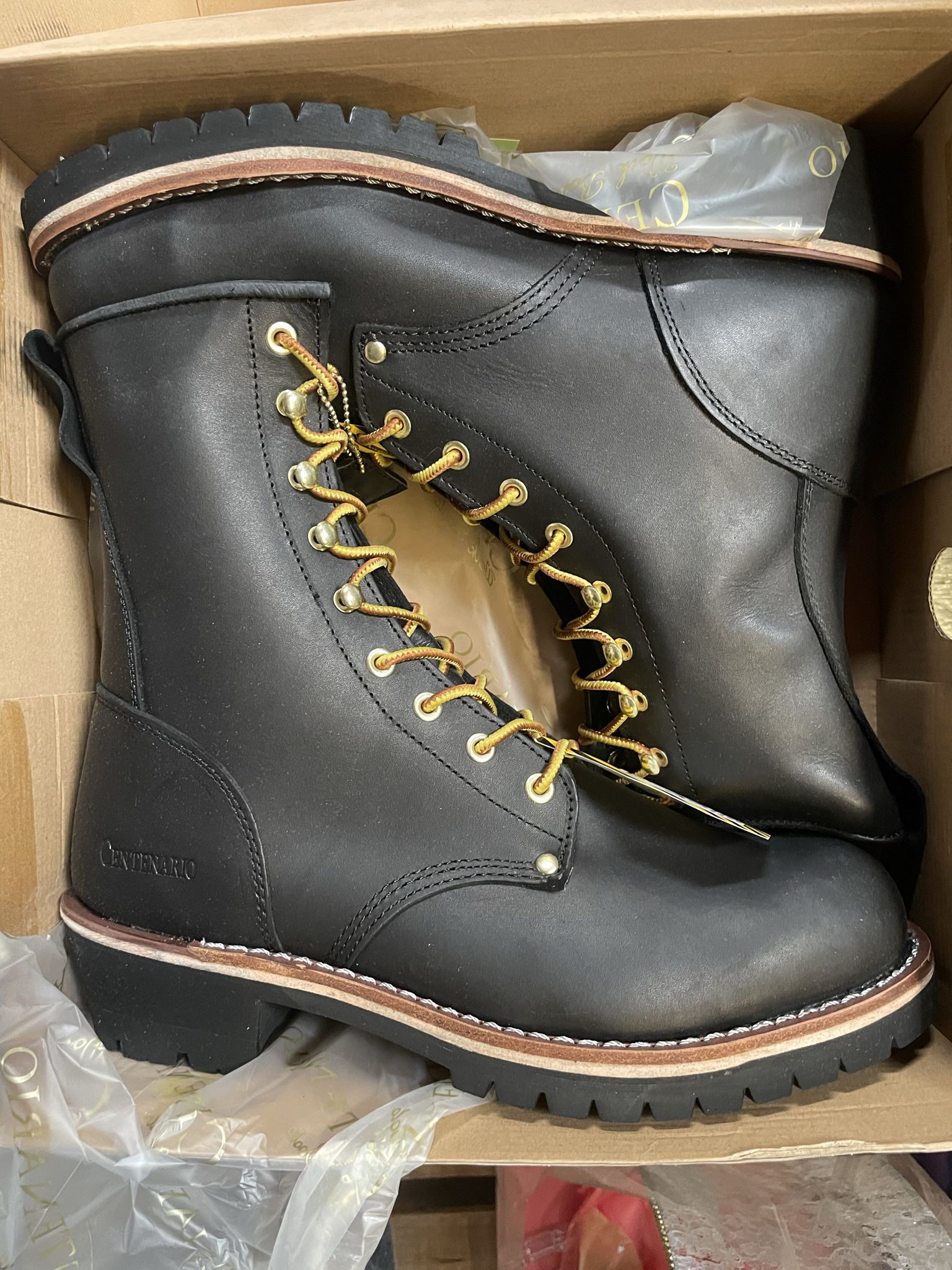 Centenario Steel Toe Work Boots Size 12.5-13