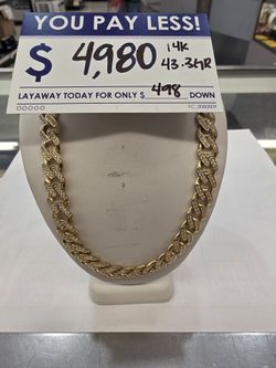 14k cuban link necklace
