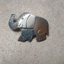 Vintage Sterling Silver Elephant 