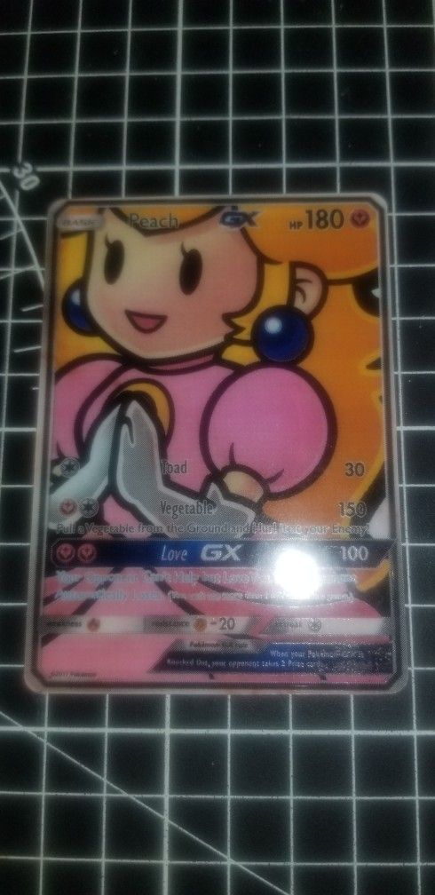 Custom Princess Peach Pokemon Card!