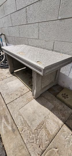 Hand Crafted Concrete Bench