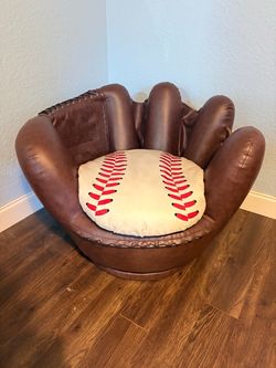 Leather Baseball Glove Chair