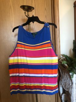 Ralph Lauren knit striped tank top