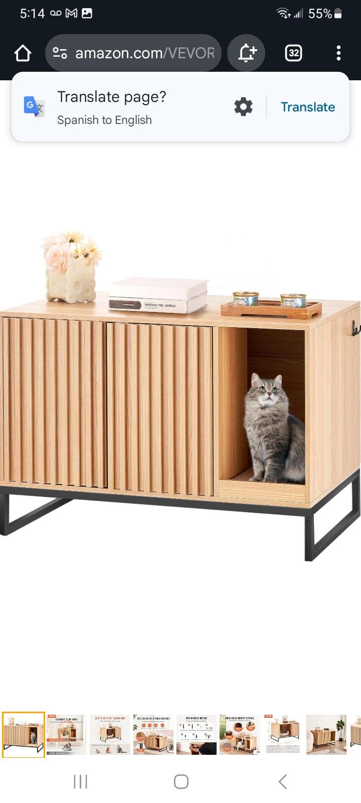 VEVOR Cat Litter Box Enclosure