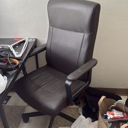 Leather desk chair