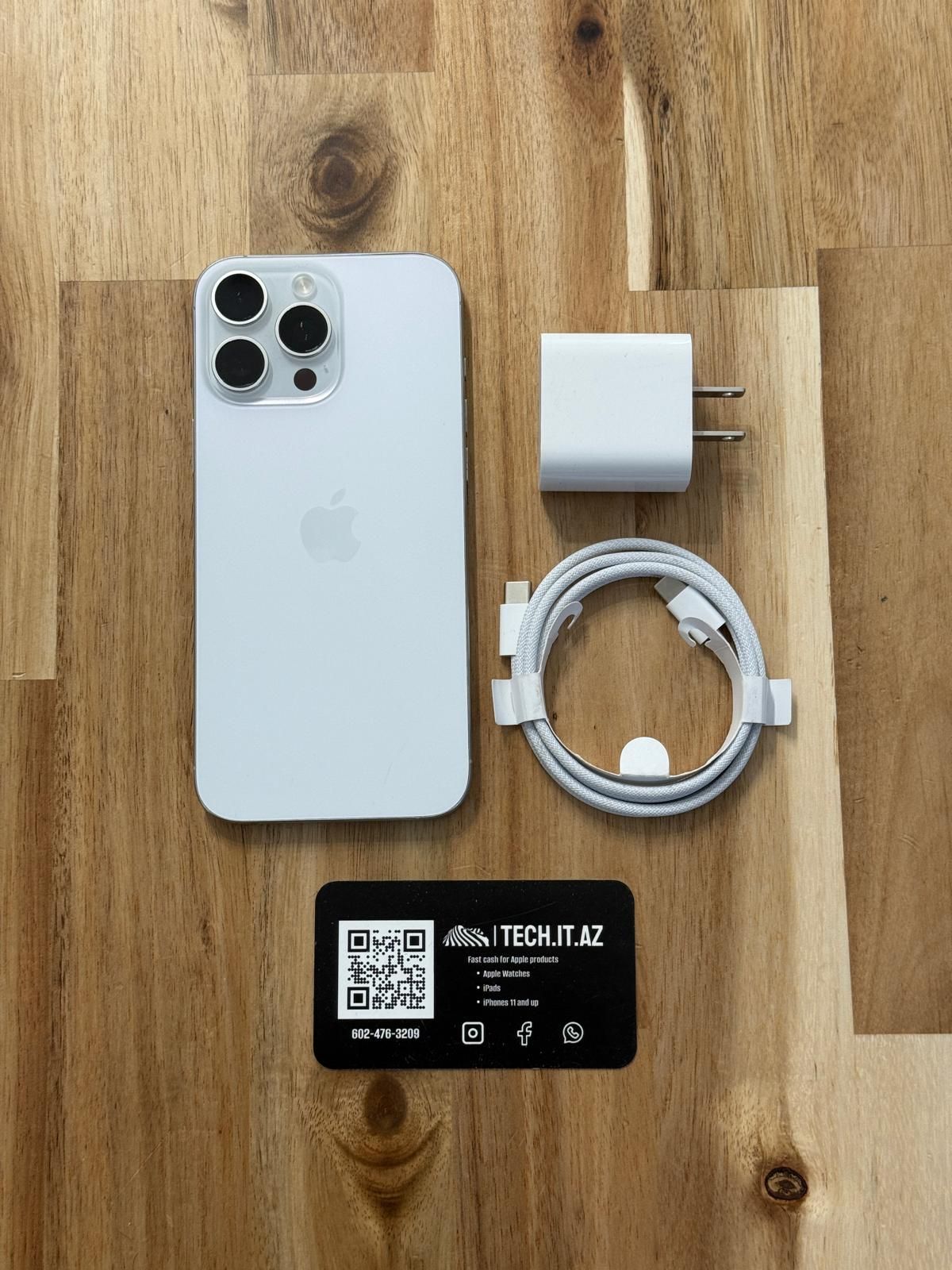 📱 iPhone 16 Pro Max | 256GB | White | T-Mobile/Metro PCS Only | Hablo Español