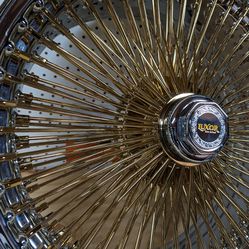 20x8 FWD 150 Spoke Gold Center Rims