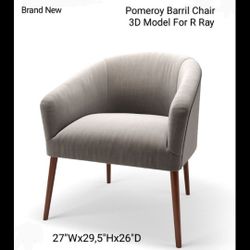 Brand New Pomeroy Barril Chair 3 D Model For R Ray